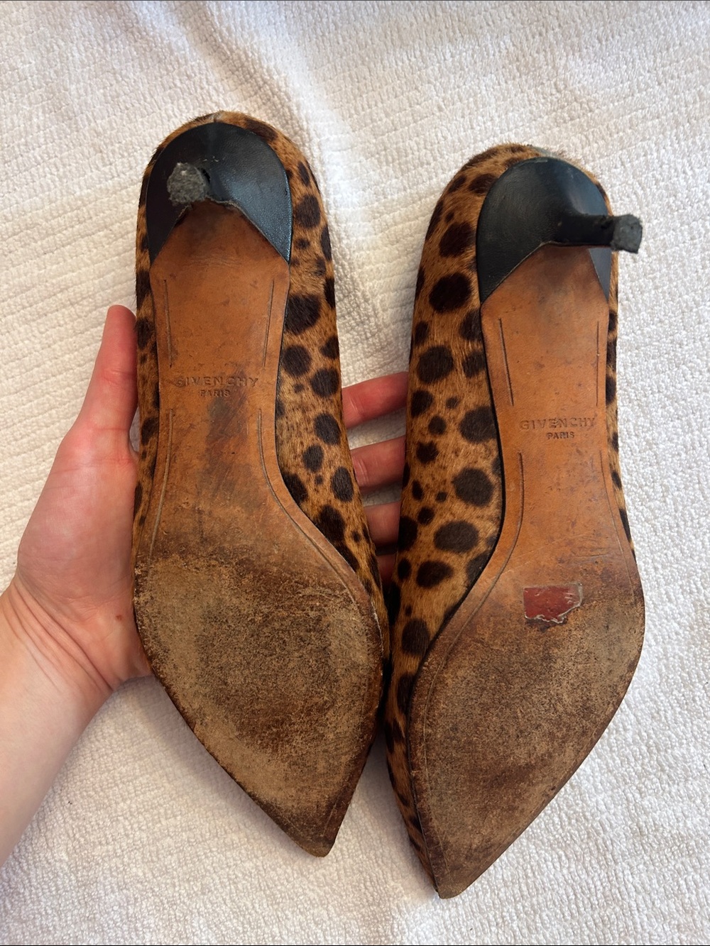 Givenchy Leopard-Print Pointed Toe Heels in Brown and Black - Picture 10 of 13